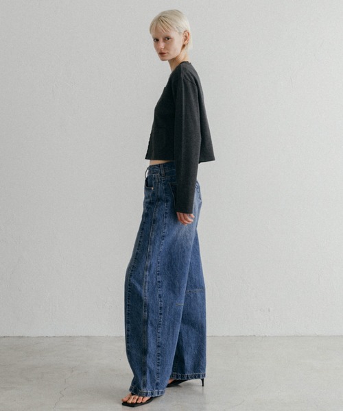 CREDONA（クレドナ）の「THERMAL HOOK CD/サーマルホックカーデ（カーディガン/ボレロ・レディース・アイボリー/グレー・FREE）」の12枚目の写真