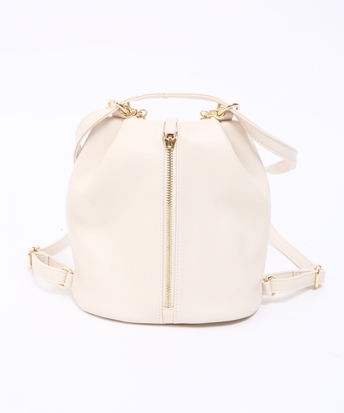 Chico（チコ）の「【who's who Chico】タック3WAYバッグ（ショルダーバッグ・レディース・アイボリー/ブラック/シルバー・FREE）」の6枚目の写真