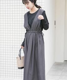 ITEMS URBANRESEARCH | ギャザージャンパースカート(ロングスリーブインナーセット)(ワンピース)