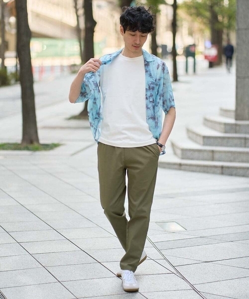 a.v.v(アーヴェヴェ)の「人気のベーシック【 WEB限定 】スーパーストレッチ セミワイドパンツ(シーズンレス)(その他パンツ・メンズ・カーキ/ブラック/グレー/ネイビー/ベージュ・46/48/50)」の8枚目の写真