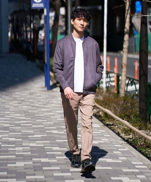 a.v.v(アーヴェヴェ)の「人気のベーシック【 WEB限定 】スーパーストレッチ セミワイドパンツ(シーズンレス)(その他パンツ・メンズ・カーキ/ブラック/グレー/ネイビー/ベージュ・46/48/50)」の20枚目の写真