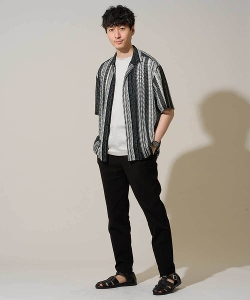 a.v.v(アーヴェヴェ)の「人気のベーシック【 WEB限定 】スーパーストレッチ セミワイドパンツ(シーズンレス)(その他パンツ・メンズ・カーキ/ブラック/グレー/ネイビー/ベージュ・46/48/50)」の20枚目の写真