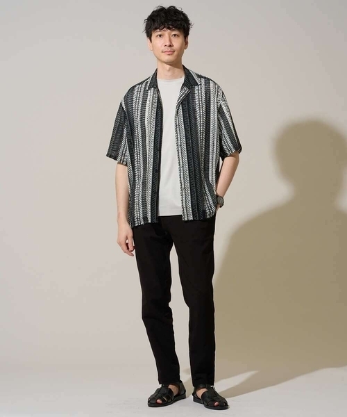 a.v.v(アーヴェヴェ)の「人気のベーシック【 WEB限定 】スーパーストレッチ セミワイドパンツ(シーズンレス)(その他パンツ・メンズ・カーキ/ブラック/グレー/ネイビー/ベージュ・46/48/50)」の19枚目の写真