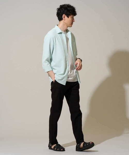 a.v.v(アーヴェヴェ)の「人気のベーシック【 WEB限定 】スーパーストレッチ セミワイドパンツ(シーズンレス)(その他パンツ・メンズ・カーキ/ブラック/グレー/ネイビー/ベージュ・46/48/50)」の17枚目の写真