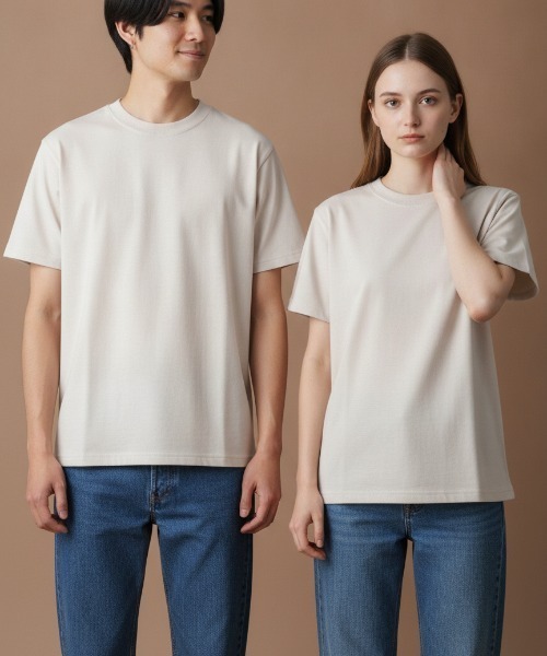 LIFEMAX(ライフマックス)の「【LIFEMAX/ライフマックス】10.2オンススーパーヘビーウェイトTシャツ/【肉厚・高級感・9色展開】厚手 無地 ビッグシルエット 全9色 ユニセックス(Tシャツ/カットソー・メンズ・ネイビー/パープル系その他/グレー系その他/グリーン系その他/チャコールグレー/ベージュ系その他/ブルー系その他/ホワイト/ブラック・SMALL/LARGE/MEDIUM/X-LARGE/XX-LARGE/XXX-LARGE)」の5枚目の写真