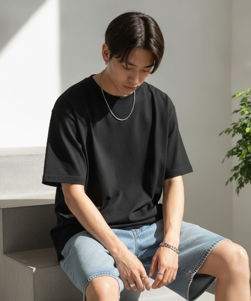 LIFEMAX(ライフマックス)の「【LIFEMAX/ライフマックス】10.2オンススーパーヘビーウェイトTシャツ/【肉厚・高級感・9色展開】厚手 無地 ビッグシルエット 全9色 ユニセックス(Tシャツ/カットソー・メンズ・ネイビー/パープル系その他/グレー系その他/グリーン系その他/チャコールグレー/ベージュ系その他/ブルー系その他/ホワイト/ブラック・SMALL/LARGE/MEDIUM/X-LARGE/XX-LARGE/XXX-LARGE)」の3枚目の写真