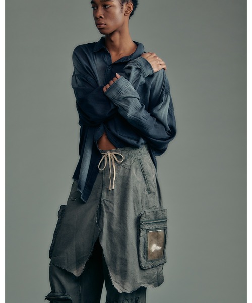 ADAM PATEK（アダムパテック）の「ADAMPATEK　grunge layered Cargo Pants レイヤードカーゴパンツ（カーゴパンツ・メンズ・カーキ・FREE）」の10枚目の写真
