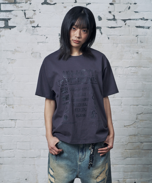 PEID(ペイド)の「PDユヘイ 半袖Tシャツ チャコール(Tシャツ/カットソー・レディース・チャコール・2/3/4/5/6/1)」の2枚目の写真