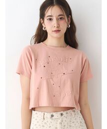 パッチワークデザインTシャツ