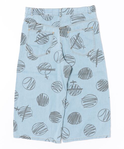 Vivienne Westwood(ヴィヴィアンウエストウッド)の「SCRIBBLE DOTS Denimゴムギャザーワイドパンツ(その他パンツ・レディース・ブルー系その他・FREE)」の2枚目の写真