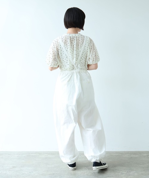 bulle de savon(ビュルデサボン)の「△mizutama 天竺 ギャザープルオーバー(Tシャツ/カットソー・レディース・ブラック・FREE)」の10枚目の写真
