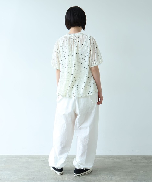 bulle de savon(ビュルデサボン)の「△mizutama 天竺 ギャザープルオーバー(Tシャツ/カットソー・レディース・ブラック・FREE)」の15枚目の写真