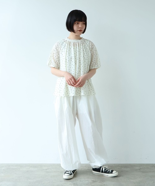 bulle de savon(ビュルデサボン)の「△mizutama 天竺 ギャザープルオーバー(Tシャツ/カットソー・レディース・ブラック・FREE)」の16枚目の写真