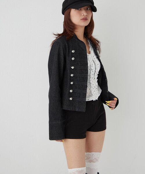 WHO'S WHO gallery（フーズフーギャラリー）の「センターフリルキャミ(チェック柄/ドット柄)（キャミソール・レディース・イエロー/ブラック系その他/オフホワイト/ブラック・FREE）」の21枚目の写真