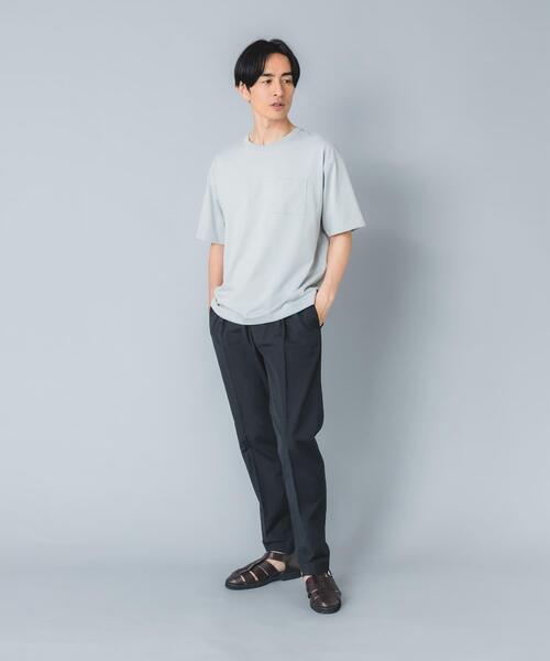 URBAN RESEARCH ROSSO MEN(アーバンリサーチロッソメン)の「『イージーケア』『XLサイズあり』ハイパフォーマンスリネンテーパードパンツ(スラックス・メンズ・カーキ/ブラック/ベージュ/ネイビー・X-LARGE/LARGE/MEDIUM/SMALL)」の14枚目の写真
