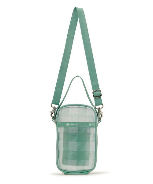 LeSportsac(レスポートサック)の「SHEER MINI PHONE CRSSBDY グリーンフィールドギンガムシアー(ショルダーバッグ・レディース・グリーン・FREE)」の7枚目の写真