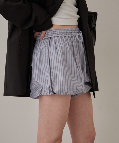 mline（エムライン）の「[mline]シャツ バルーンパンツ（その他パンツ・レディース・グレー/ブルー/アイボリー・1/2）」の3枚目の写真