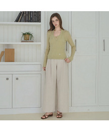 Clean line wide slacks_3 Colors