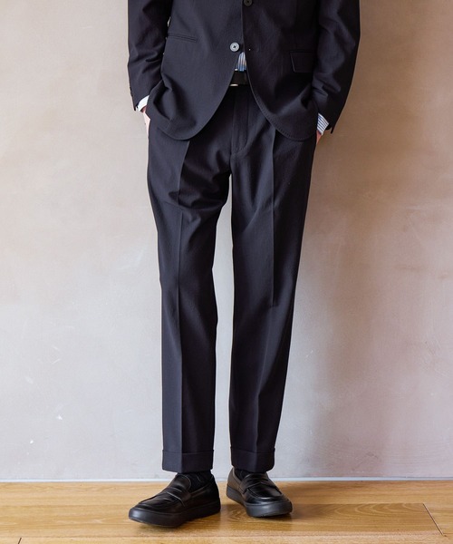 GLOBAL WORK（グローバルワーク）の「シアサッカーパンツ/Salon de GW/638283（スラックス・メンズ・ライトベージュ/ネイビー・MEDIUM/X-LARGE/SMALL/LARGE）」の18枚目の写真