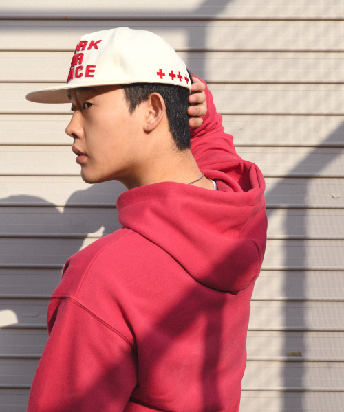 AMOU(アモウ)の「WORK FOR PEACE 5PANNEL CAP IVORY(キャップ・レディース・その他・FREE)」の4枚目の写真