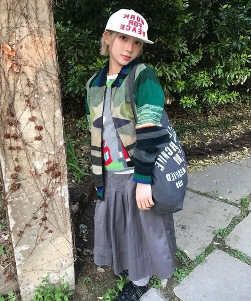 AMOU(アモウ)の「WORK FOR PEACE 5PANNEL CAP IVORY(キャップ・レディース・その他・FREE)」の14枚目の写真