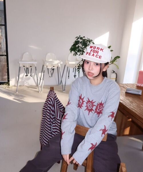 AMOU(アモウ)の「WORK FOR PEACE 5PANNEL CAP IVORY(キャップ・レディース・その他・FREE)」の16枚目の写真