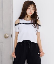 algy | パット付きロゴゴム肩あきTシャツ(Tシャツ/カットソー)
