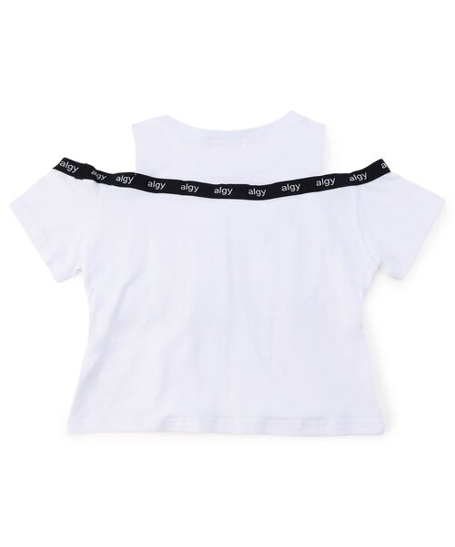 algy(アルジー)の「パット付きロゴゴム肩あきTシャツ(Tシャツ/カットソー・キッズ・ブラック/サックスブルー/オフホワイト・130/140/150/160)」の10枚目の写真