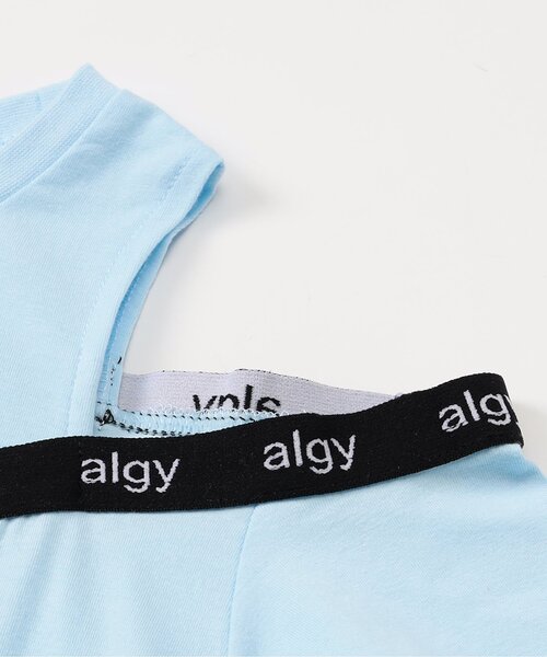 algy(アルジー)の「パット付きロゴゴム肩あきTシャツ(Tシャツ/カットソー・キッズ・ブラック/サックスブルー/オフホワイト・130/140/150/160)」の15枚目の写真
