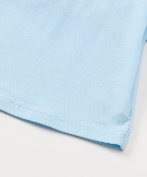 algy(アルジー)の「パット付きロゴゴム肩あきTシャツ(Tシャツ/カットソー・キッズ・ブラック/サックスブルー/オフホワイト・130/140/150/160)」の16枚目の写真