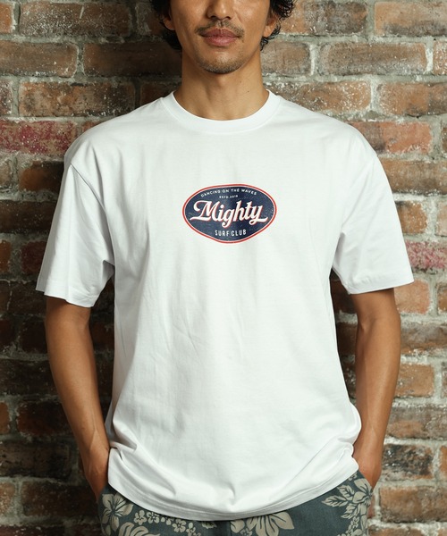 ムラサキスポーツ(ムラサキスポーツ)の「【ムラサキスポーツ限定】Mighty Surf Club/マイティーサーフクラブ 半袖 Tシャツ MT26ST01(Tシャツ/カットソー・メンズ・ブラック/ホワイト・M/L/XL)」の1枚目の写真