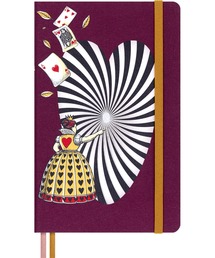 MOLESKINE（モレスキン）の「モレスキン x 不思議の国のアリス ハートの女王 ノート ラージサイズ (横13cm×縦21cm) 無地 バーガンディー LEAL02QP062（手帳/メモ帳）」