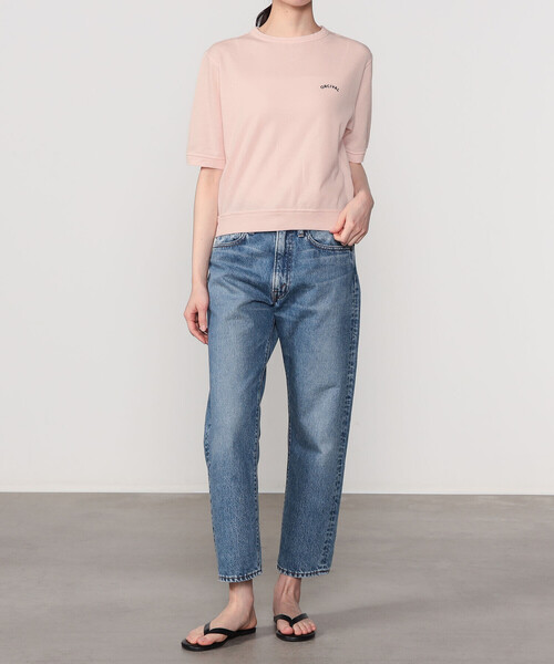 ORCIVAL(オーシバル)の「ORCIVAL | シースルー クルーネックショートスリーブプルオーバー WOMEN(Tシャツ/カットソー・レディース・ブラック/イエロー系その他/ピンク系その他・1)」の6枚目の写真