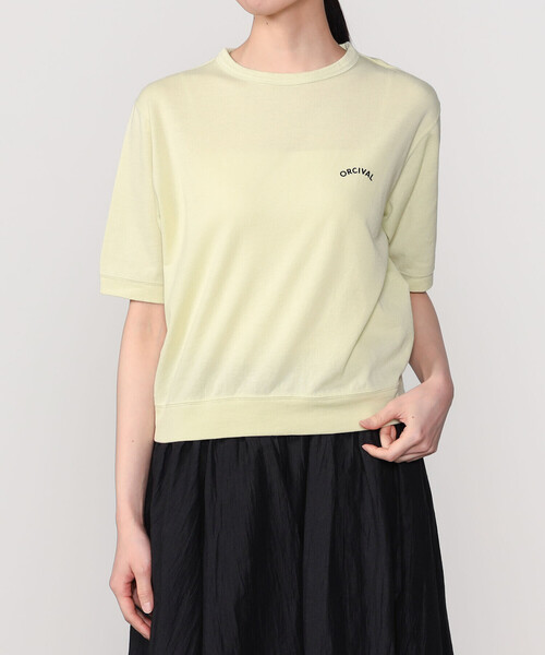 ORCIVAL(オーシバル)の「ORCIVAL | シースルー クルーネックショートスリーブプルオーバー WOMEN(Tシャツ/カットソー・レディース・ブラック/イエロー系その他/ピンク系その他・1)」の5枚目の写真