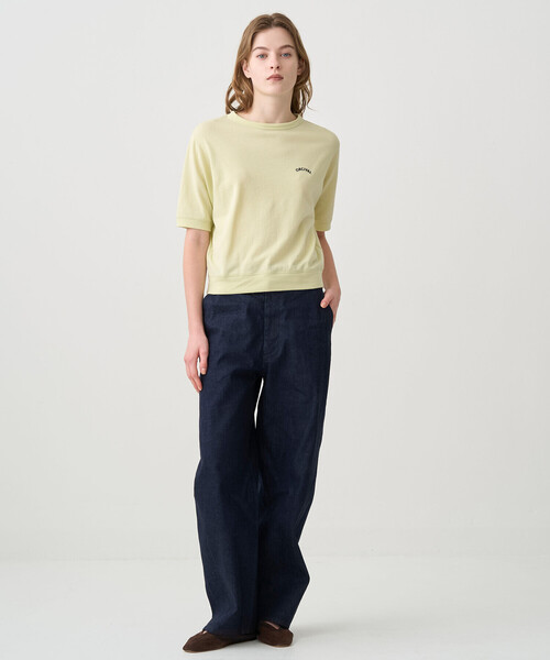 ORCIVAL(オーシバル)の「ORCIVAL | シースルー クルーネックショートスリーブプルオーバー WOMEN(Tシャツ/カットソー・レディース・ブラック/イエロー系その他/ピンク系その他・1)」の4枚目の写真