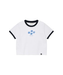Wacky WiLLy（ワッキーウィリー）の「WOMEN'S RINGER GRAPHIC CROPPED SHORT SLEEVE T-SHIRT（Tシャツ/カットソー）」