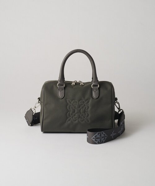 russet（ラシット）の「《WEB限定》コーデュラナイロン2WAYミニボストンバッグ（ボストンバッグ・レディース・ダークブラウン/グレー/グレイッシュベージュ・FREE）」の5枚目の写真