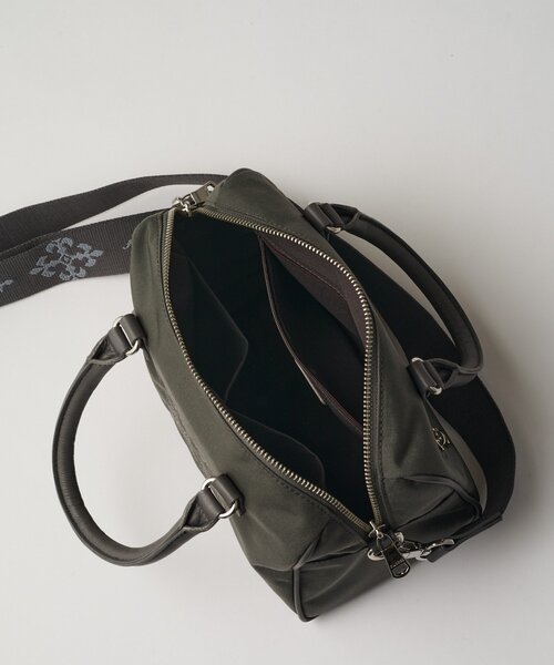 russet（ラシット）の「《WEB限定》コーデュラナイロン2WAYミニボストンバッグ（ボストンバッグ・レディース・ダークブラウン/グレー/グレイッシュベージュ・FREE）」の14枚目の写真