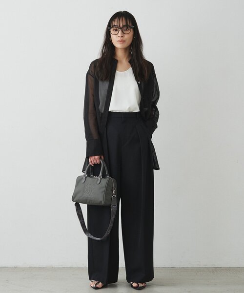 russet（ラシット）の「《WEB限定》コーデュラナイロン2WAYミニボストンバッグ（ボストンバッグ・レディース・ダークブラウン/グレー/グレイッシュベージュ・FREE）」の17枚目の写真