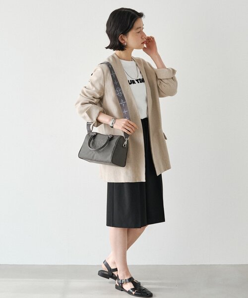 russet（ラシット）の「《WEB限定》コーデュラナイロン2WAYミニボストンバッグ（ボストンバッグ・レディース・ダークブラウン/グレー/グレイッシュベージュ・FREE）」の20枚目の写真