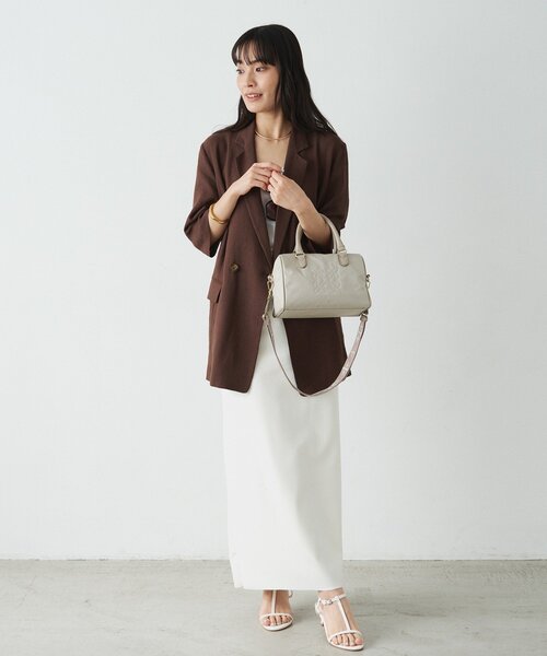 russet(ラシット)の「《WEB限定》【撥水】コーデュラナイロン2WAYミニボストンバッグ(ボストンバッグ・レディース・ダークブラウン/グレー/グレイッシュベージュ・FREE)」の17枚目の写真