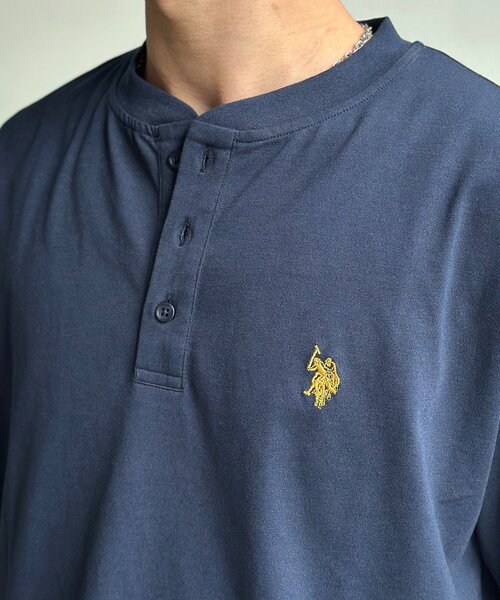 U.S. POLO ASSN.(ユーエスポロアッスン)の「ヘンリーT(Tシャツ/カットソー・メンズ・ネイビー/レッド/ホワイト/ブラック・SMALL/MEDIUM/LARGE)」の16枚目の写真