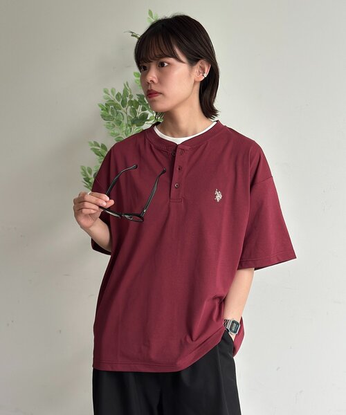 U.S. POLO ASSN.(ユーエスポロアッスン)の「ヘンリーT(Tシャツ/カットソー・メンズ・ネイビー/レッド/ホワイト/ブラック・SMALL/MEDIUM/LARGE)」の17枚目の写真