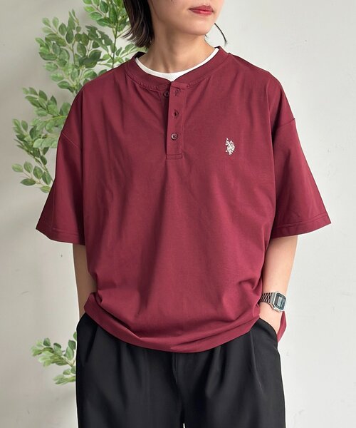 U.S. POLO ASSN.(ユーエスポロアッスン)の「ヘンリーT(Tシャツ/カットソー・メンズ・ネイビー/レッド/ホワイト/ブラック・SMALL/MEDIUM/LARGE)」の18枚目の写真