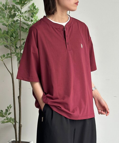 U.S. POLO ASSN.(ユーエスポロアッスン)の「ヘンリーT(Tシャツ/カットソー・メンズ・ネイビー/レッド/ホワイト/ブラック・SMALL/MEDIUM/LARGE)」の21枚目の写真