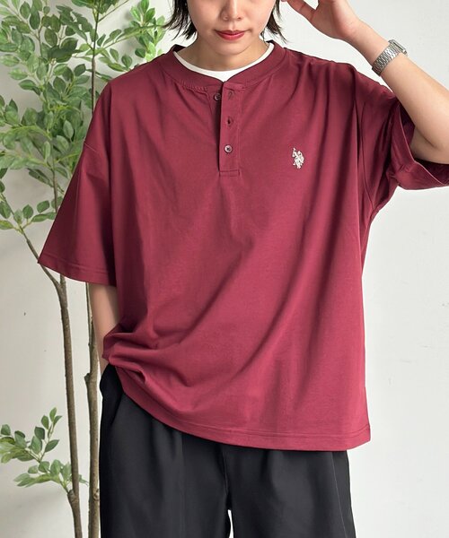 U.S. POLO ASSN.(ユーエスポロアッスン)の「ヘンリーT(Tシャツ/カットソー・メンズ・ネイビー/レッド/ホワイト/ブラック・SMALL/MEDIUM/LARGE)」の22枚目の写真