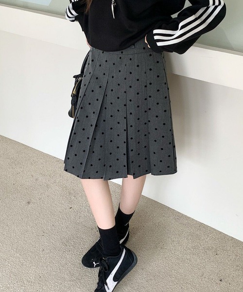MAISON DE THERESE（メゾン ド テレーズ）の「前後2WAYドットプリーツミディスカート（スカート・レディース・グレー・M）」の18枚目の写真
