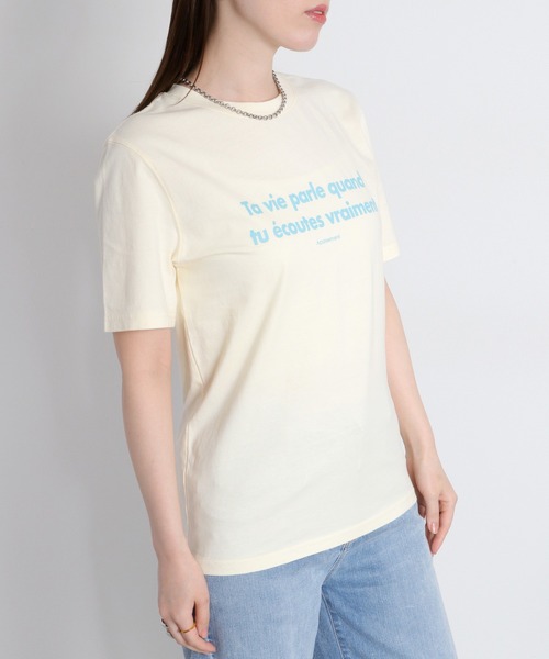 cepo（セポ）の「ロゴプリントショートスリーブTee（Tシャツ/カットソー・レディース・ホワイト系/イエロー系/ブラック系/ピンク系・M）」の8枚目の写真