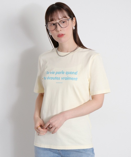 cepo（セポ）の「ロゴプリントショートスリーブTee（Tシャツ/カットソー・レディース・ホワイト系/イエロー系/ブラック系/ピンク系・M）」の10枚目の写真