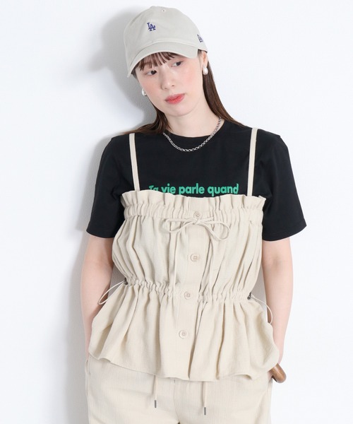 cepo（セポ）の「ロゴプリントショートスリーブTee（Tシャツ/カットソー・レディース・ホワイト系/イエロー系/ブラック系/ピンク系・M）」の22枚目の写真
